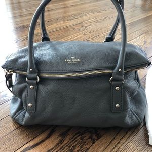 Kate Spade Gray Leather Handbag